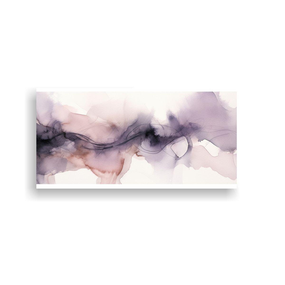 Pinturas De Decoración Con Textura Acuarela Gris 140x70cm-0