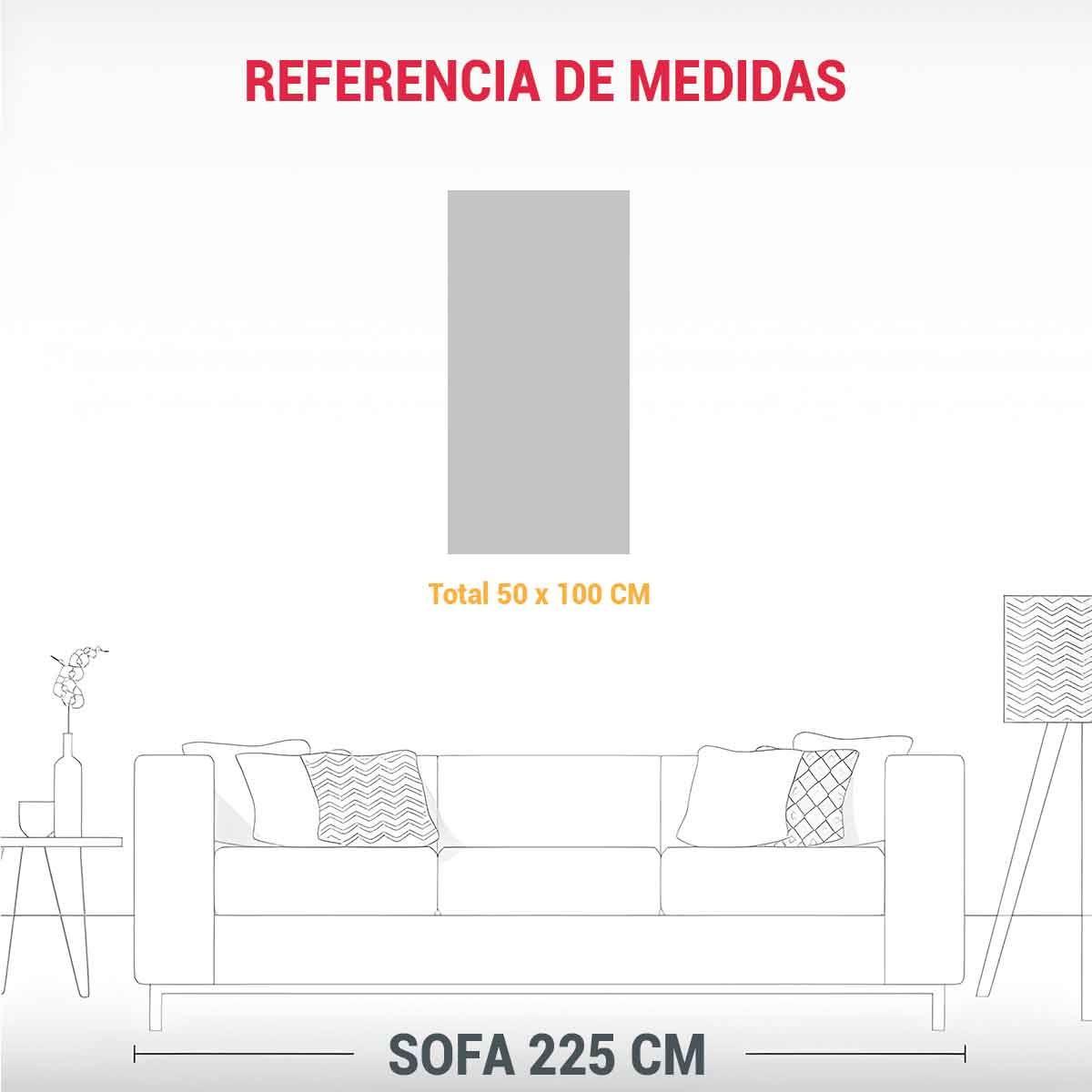 Pinturas Decorativas Con Trapezoides Para Arte De  50x100cm-1