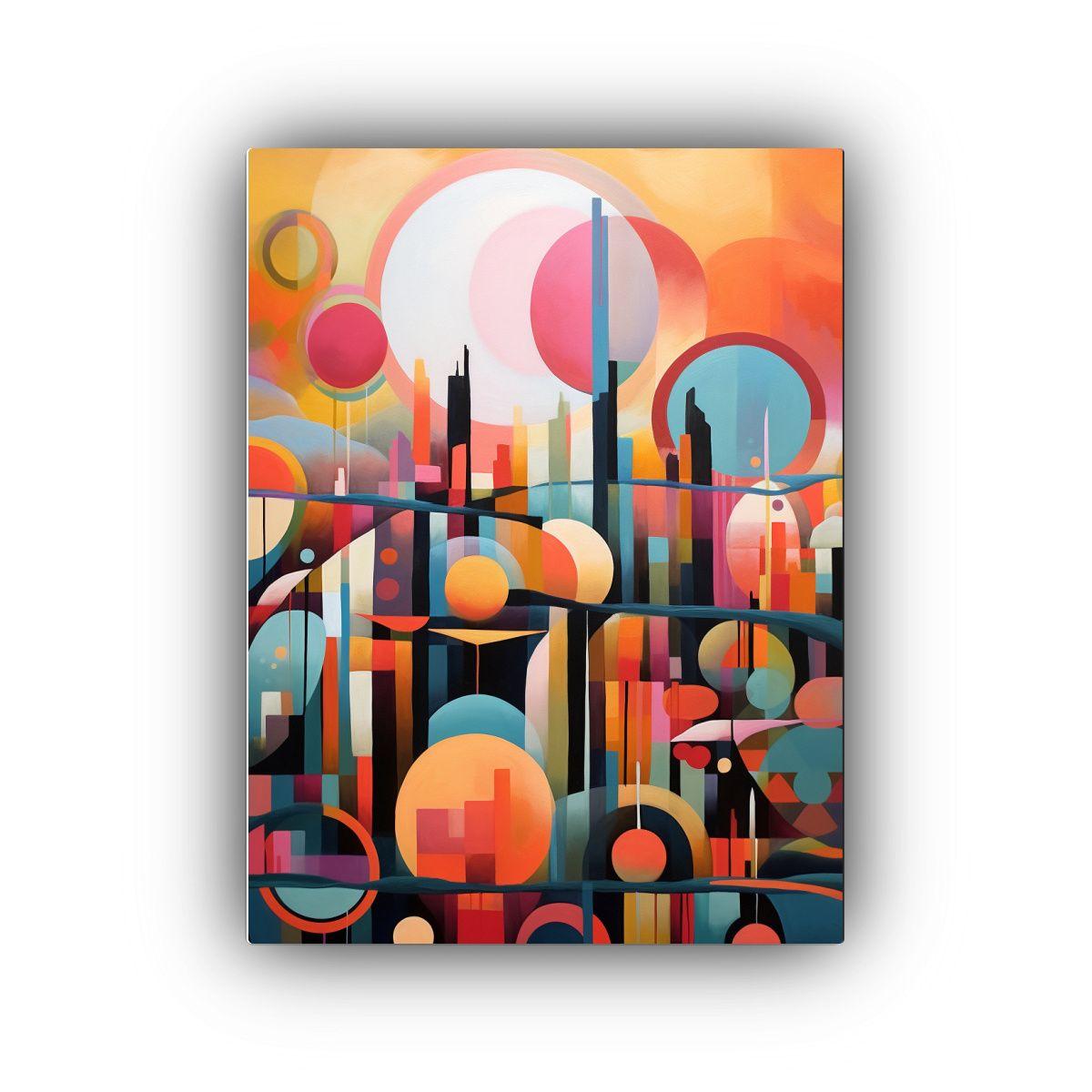 Pintura Decorativa Contemporánea De Paisaje 30x40 Cm-0
