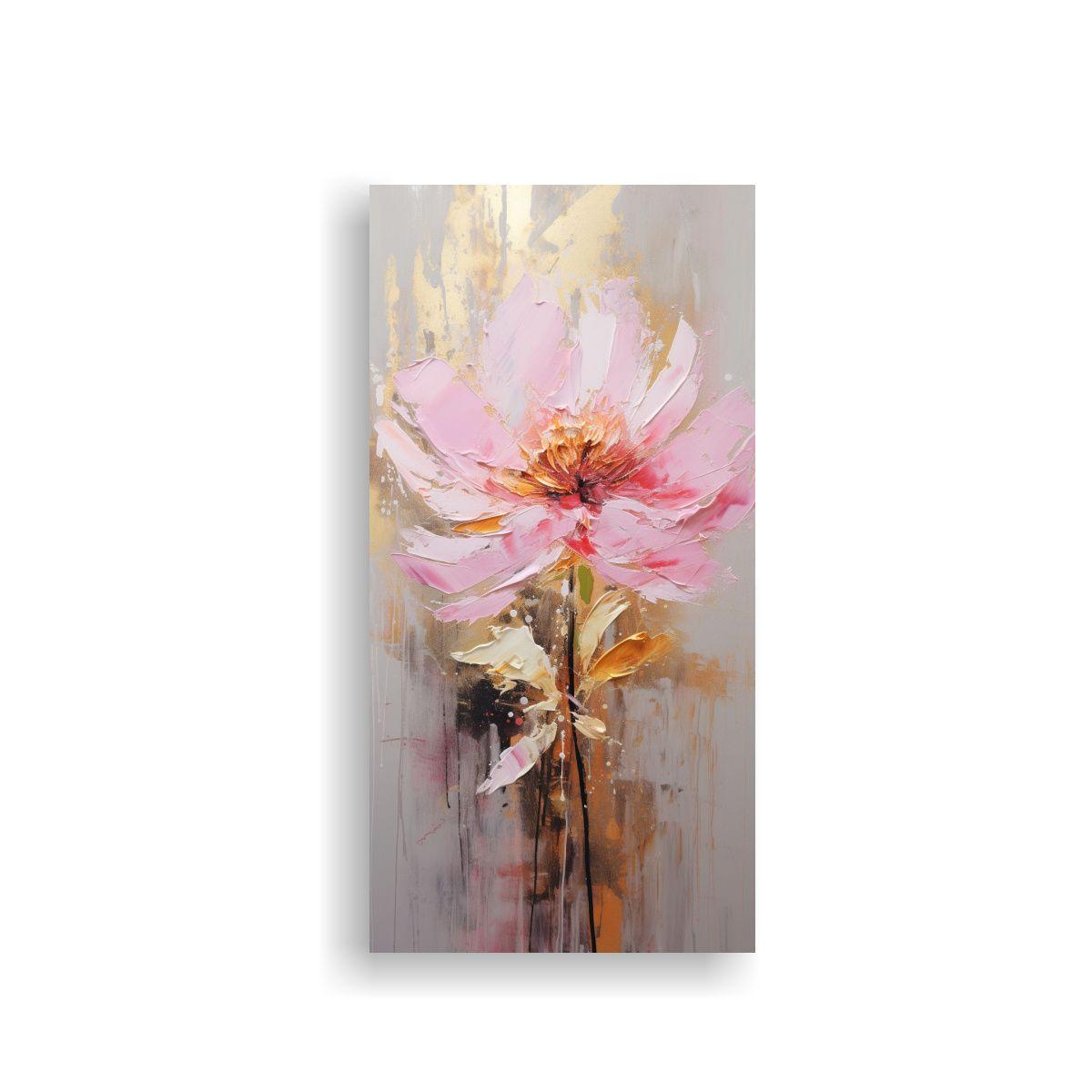 Lienzo De Tela Equilibrio Espectacular Con Flor 70x140cm-0
