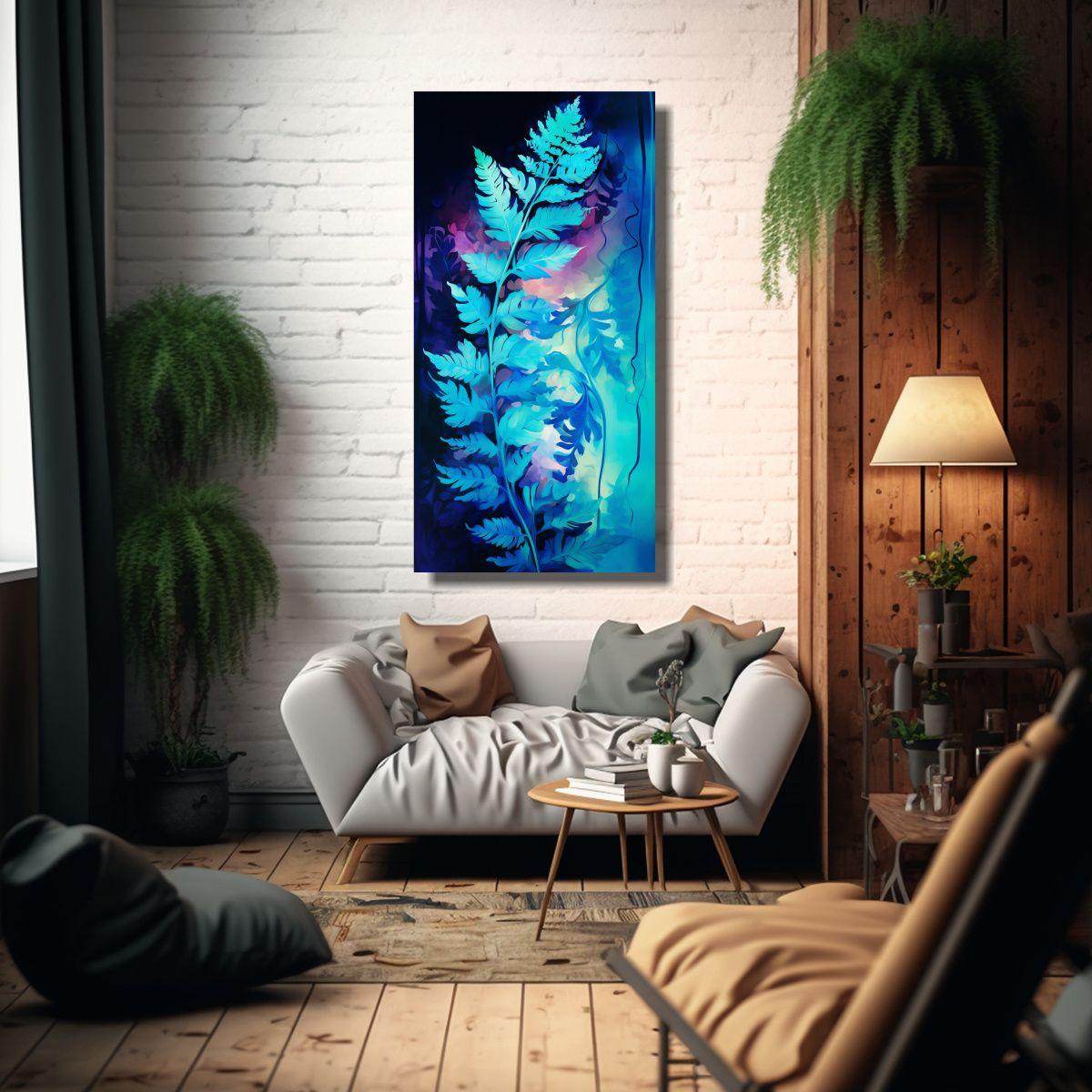 Pinturas Decorativas De Ambiente Abstracto De Hoja 50x100cm-2