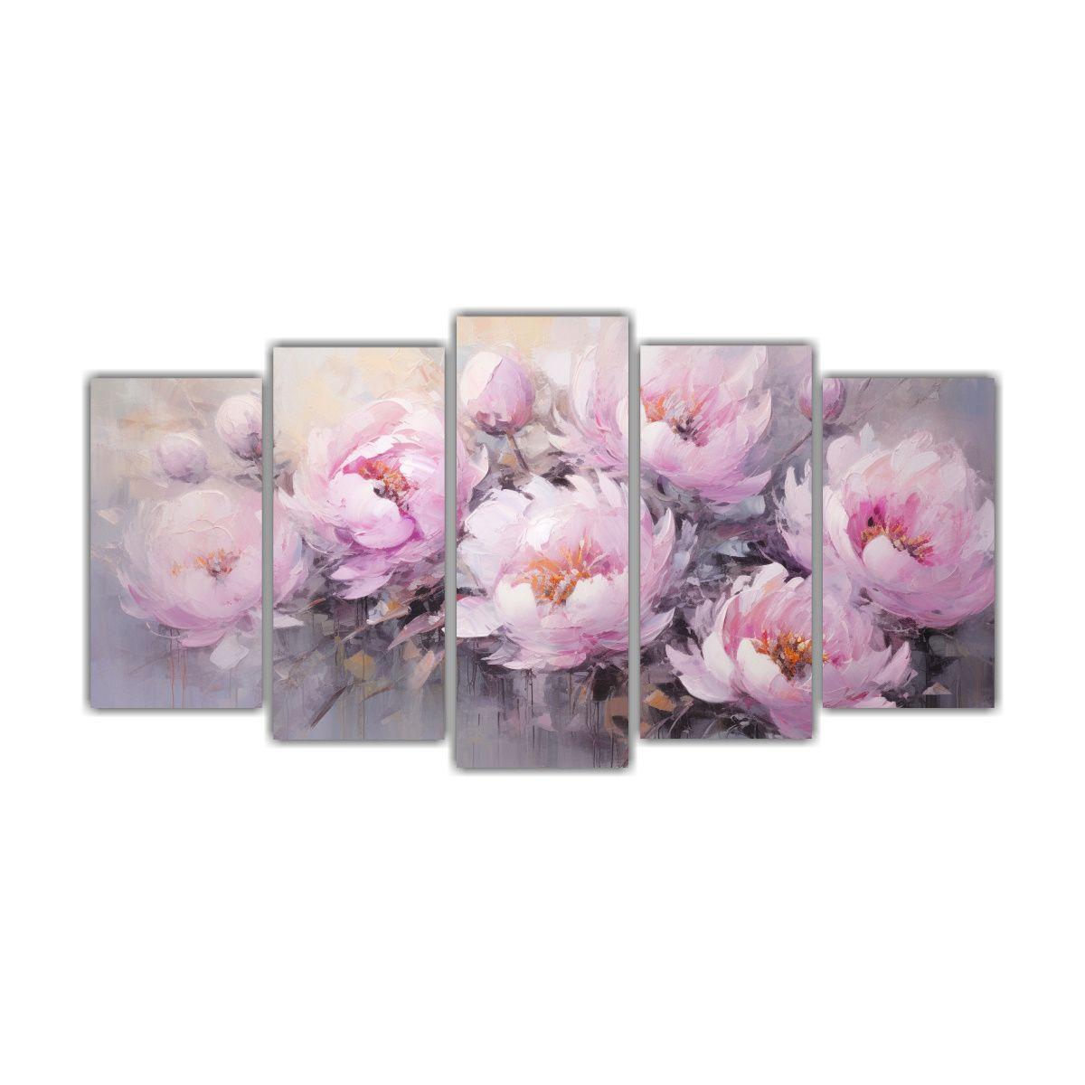 Set 5 Artes De Pared Cuadro Equilibrio Pintura De 200x100 Cm-0