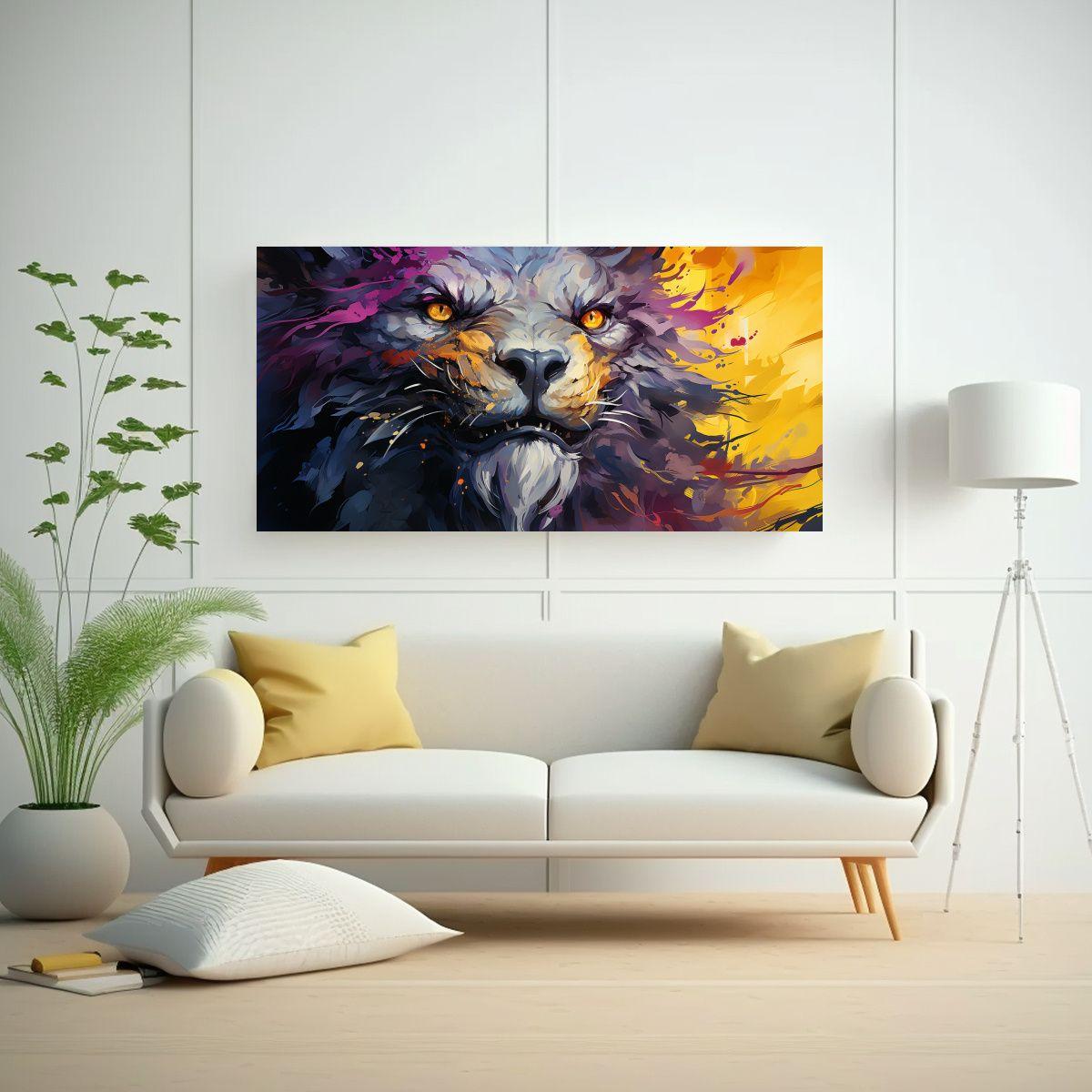 Pinturas Decorativas Composición De Finas Líneas 40x20cm-2