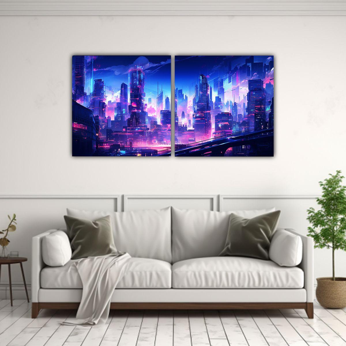 Pinturas De Pared Abstractas Con Contraste 160x80 Cm-2