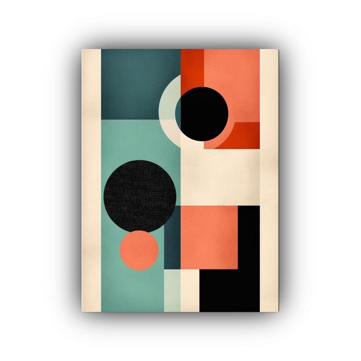 Cuadro Impreso Textura Arte Minimalista De Formas 30x45cm-0