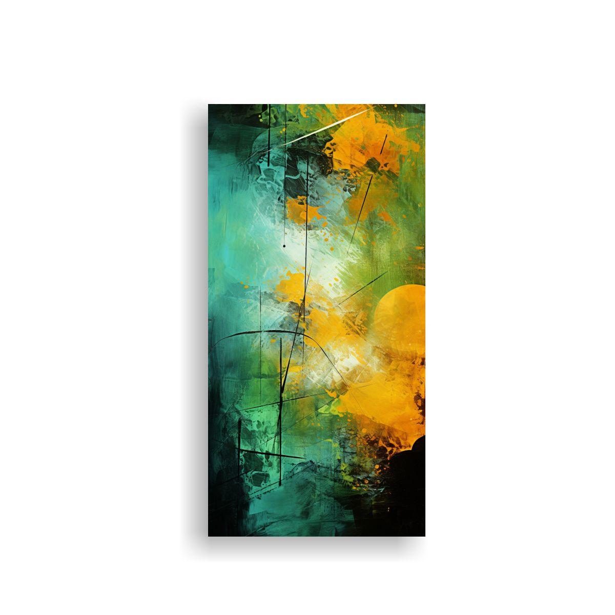 Cuadro Abstracto Verano Extraño Vitalidad 80x160cm-0