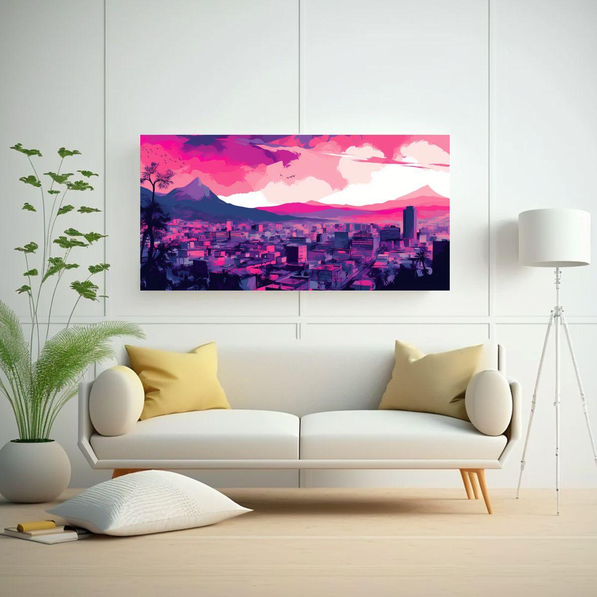 Pinturas Decorativas Inspiradas En Santiago En Col 40x20cm-2