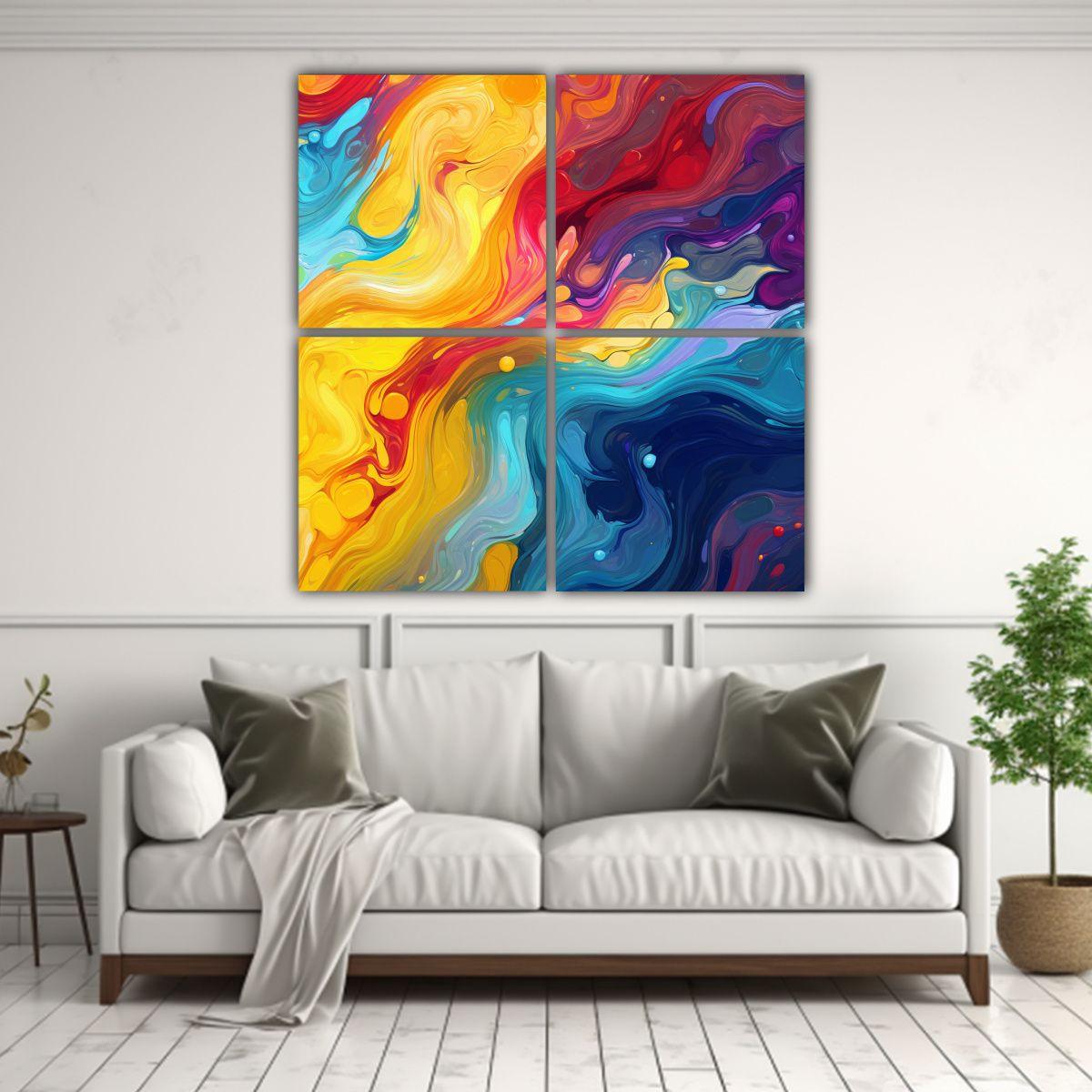 Artes De Pared Abstractas Para Inspirar Imagen De 140x140 Cm-2