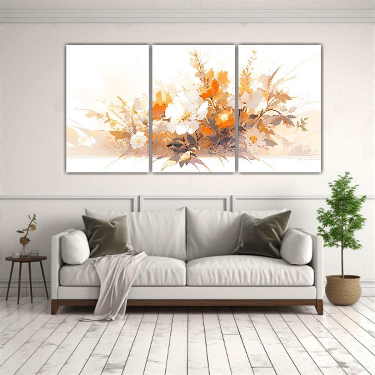 Pinturas Decorativas De Estilo Neonoir En Blanco 150x75 Cm-2