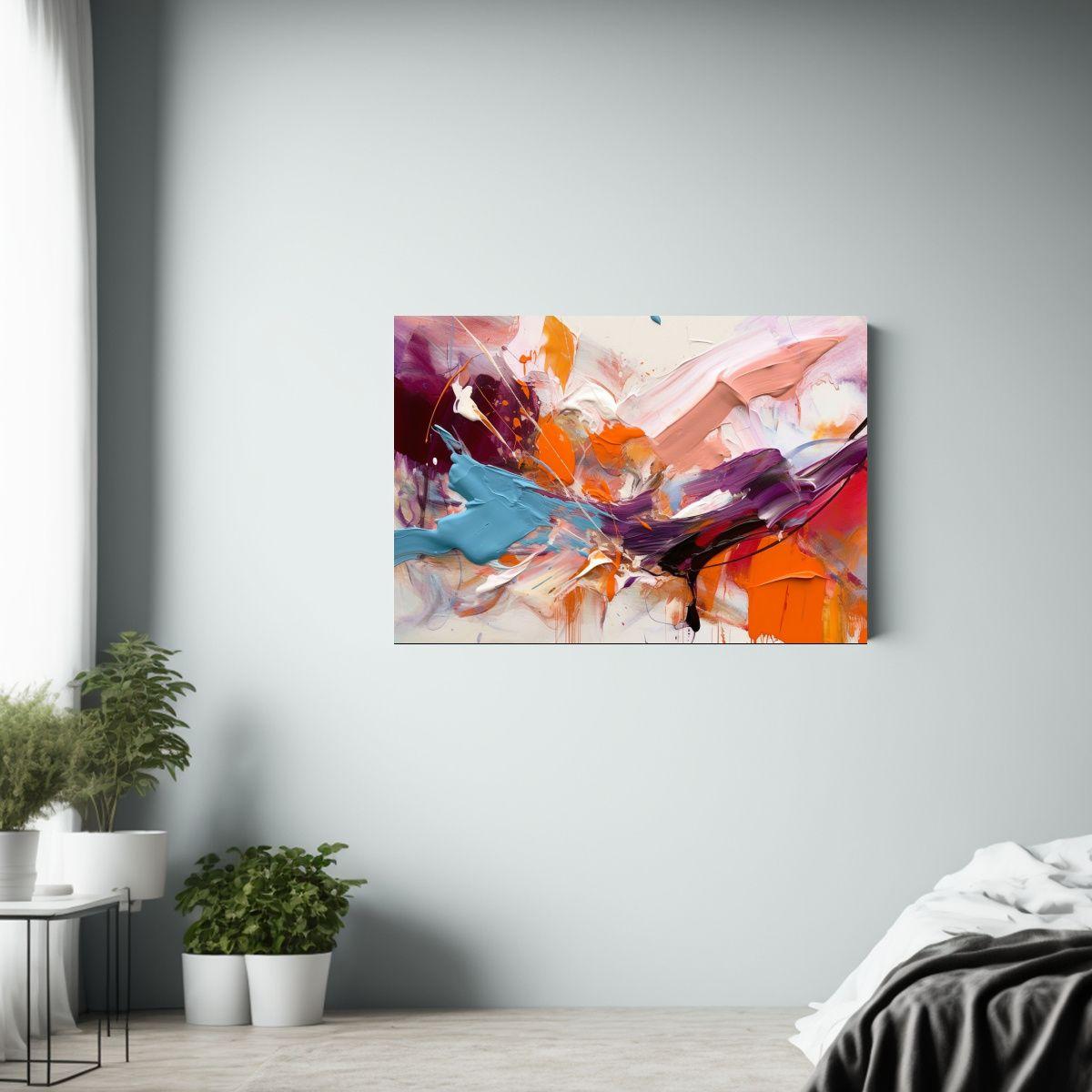 Cuadro Abstracto Moderno único Para Decoración En Lienzo 4 60x40cm-2