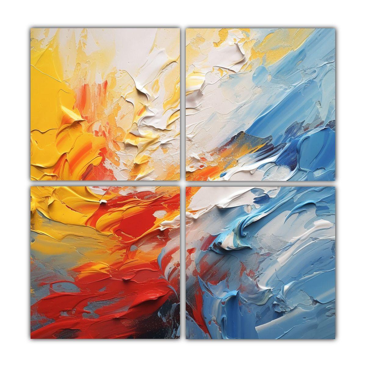 Pinturas De Decoración En Bastidor Vanguardia 40x40 Cm-0