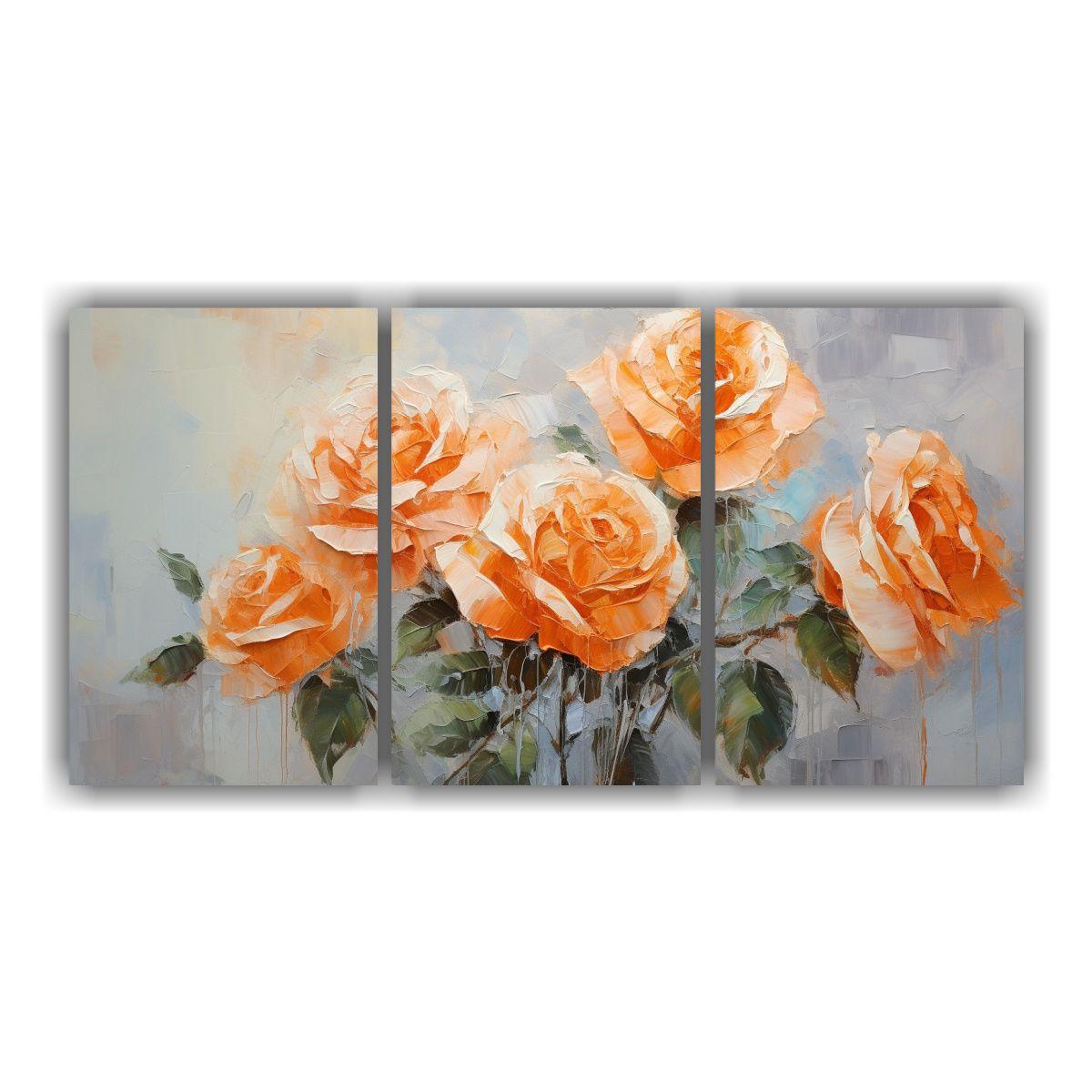 Pintura En Lienzo Estilo Tres Artes De Pared 120x60 Cm-0