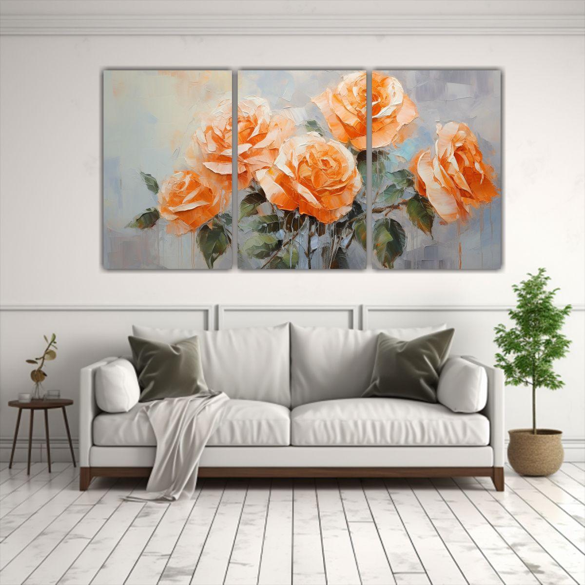 Pintura En Lienzo Estilo Tres Artes De Pared 120x60 Cm-2