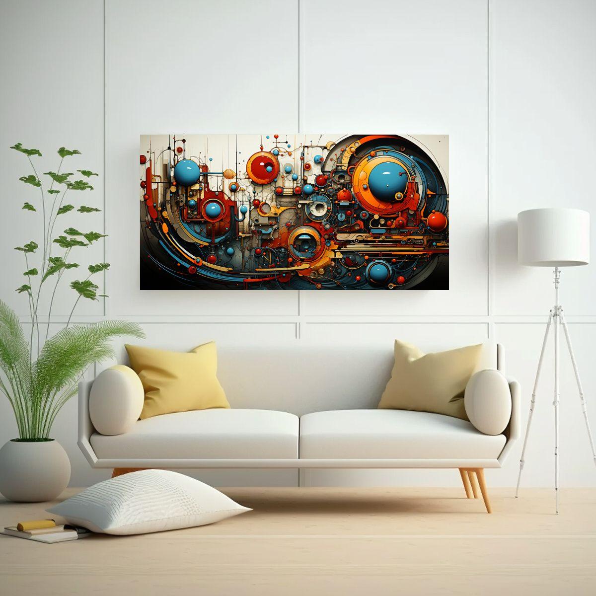 Pinturas Abstractas Modernas Para Decoración De 100x50 Cm-2