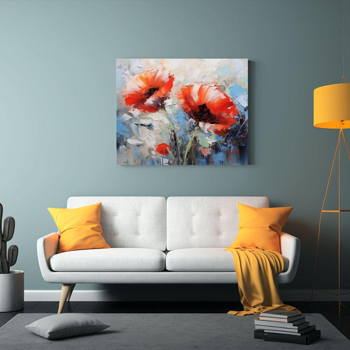 Pintura Al óleo De Flores Estilo Taras Lobod 120x80cm-2