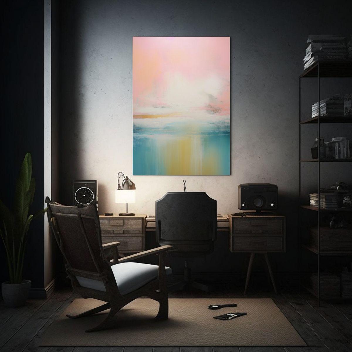 Pintura Abstracta Minimalista En Estilo De Roth 80x120cm-2