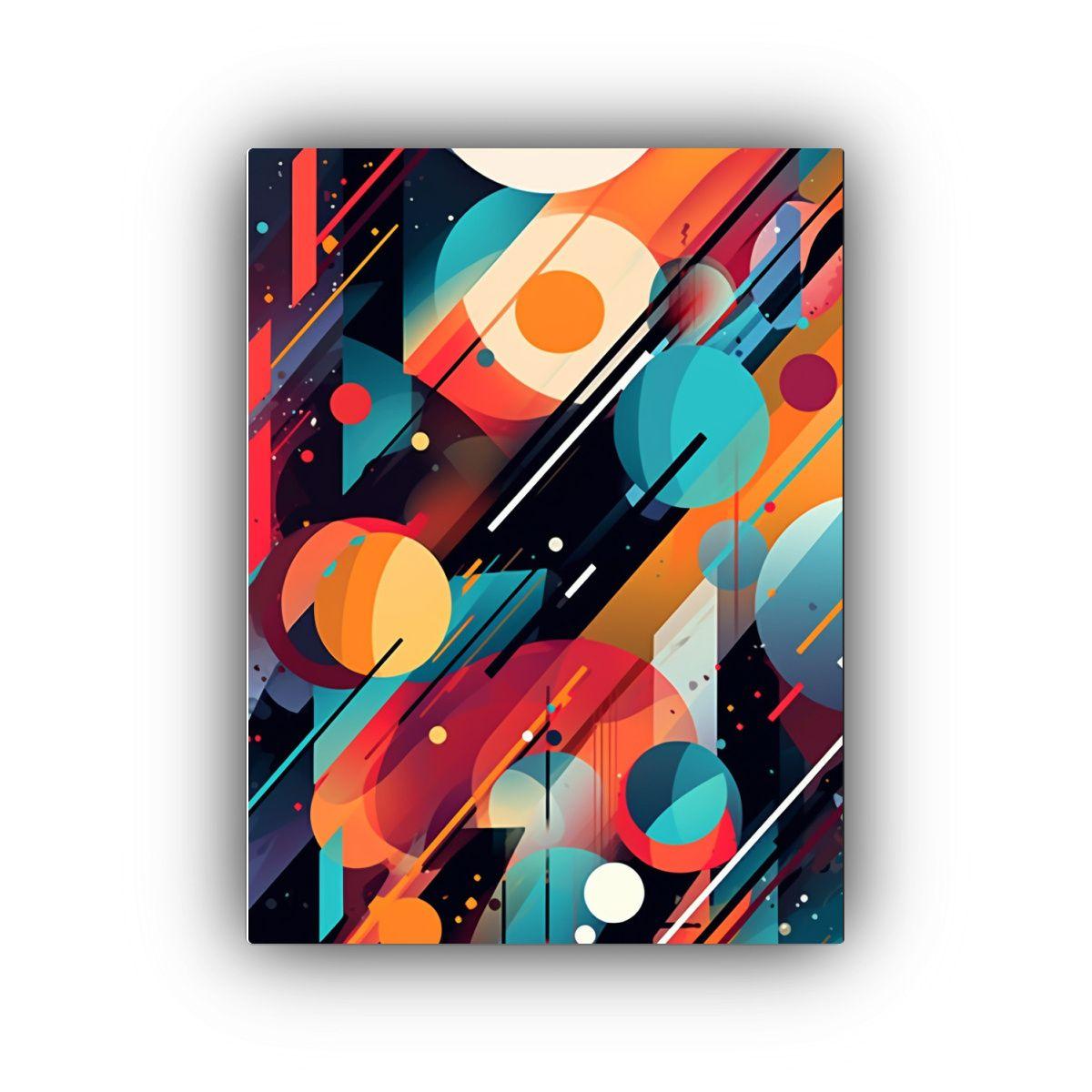 Pinturas Abstractas De Decoración Con Fondo 40x60cm-0