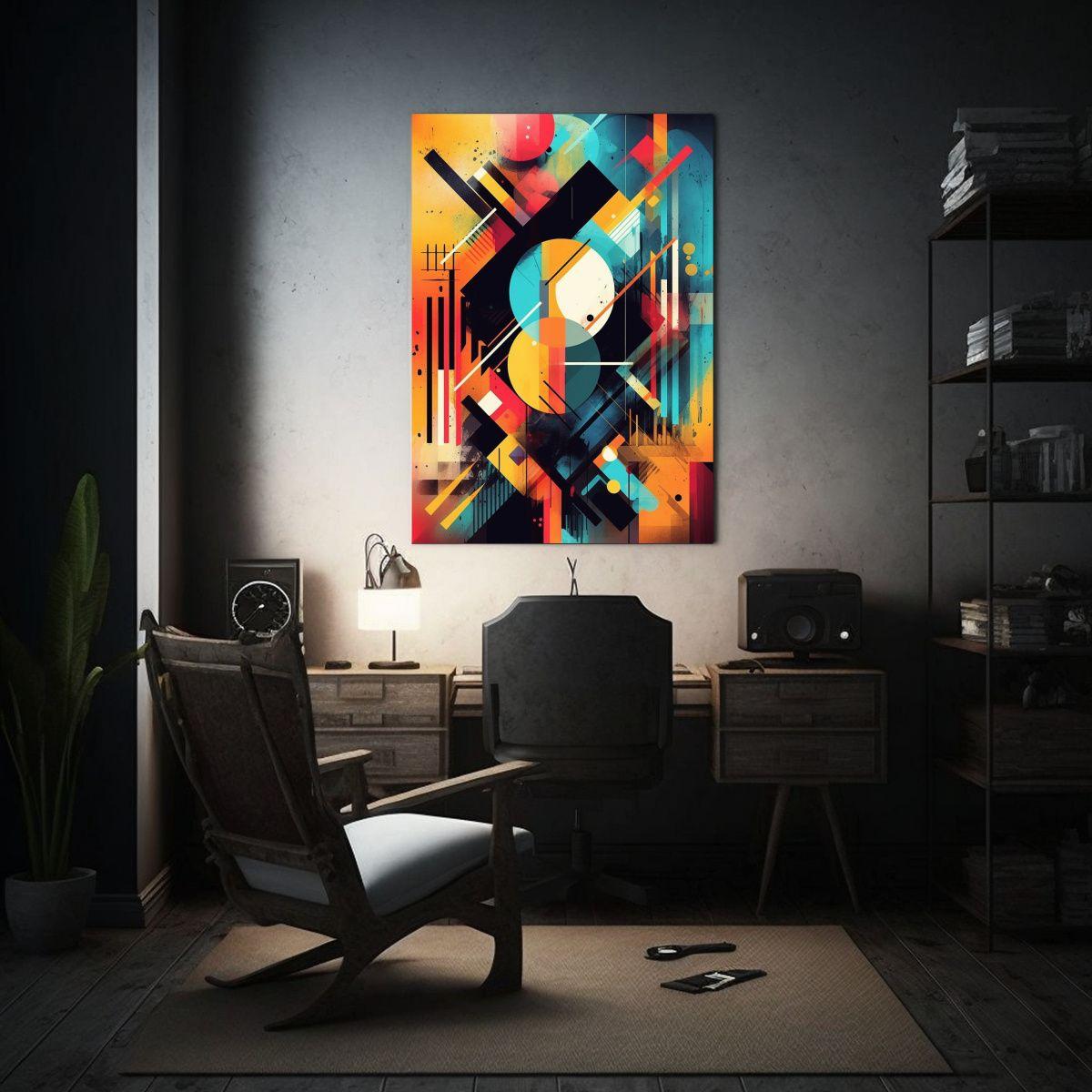 1 Pintura Decorativa Efecto Visual En Lienzo 40x60cm-2