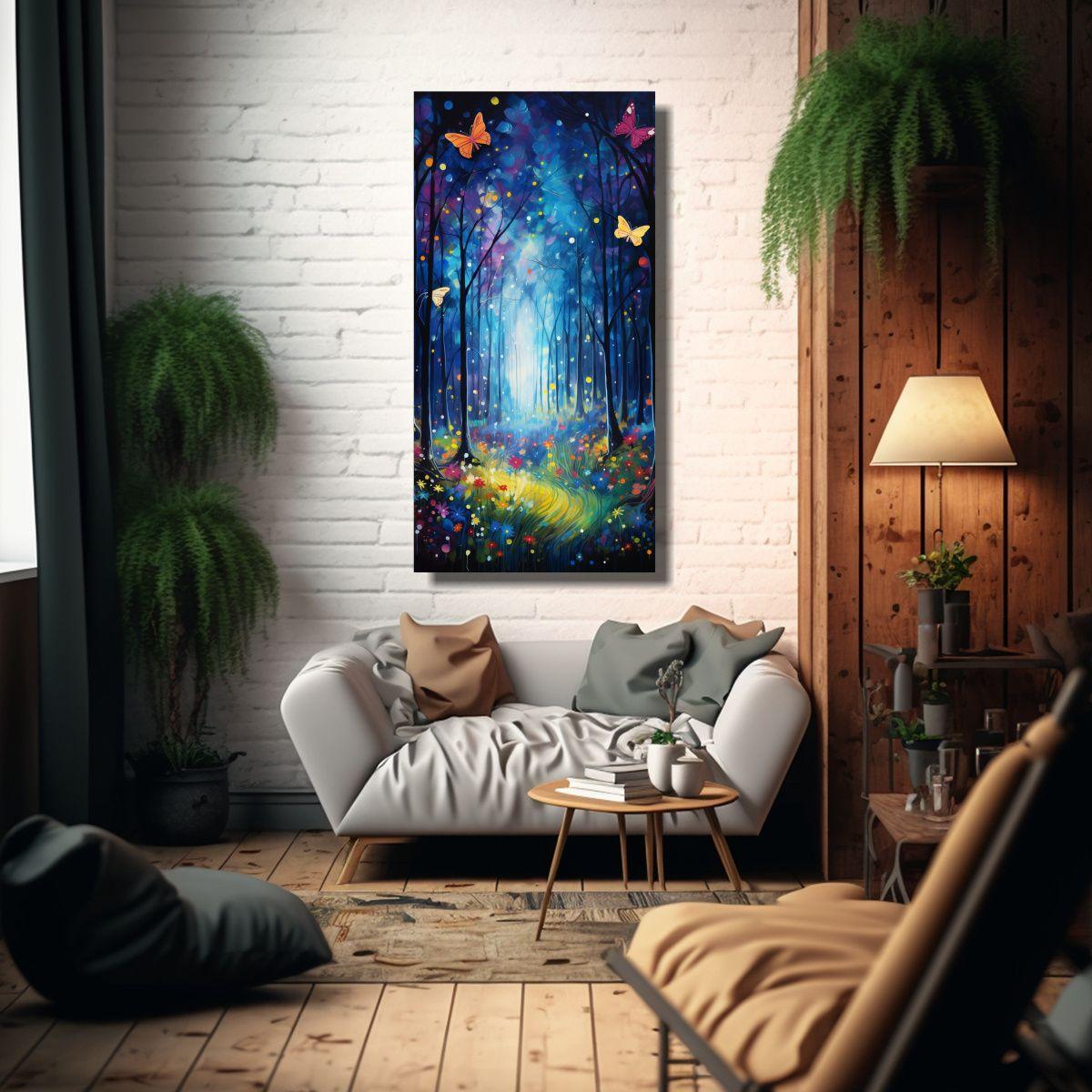 Pinturas Decorativas: Danza Abstracta Y Dinámica 40x80cm-2