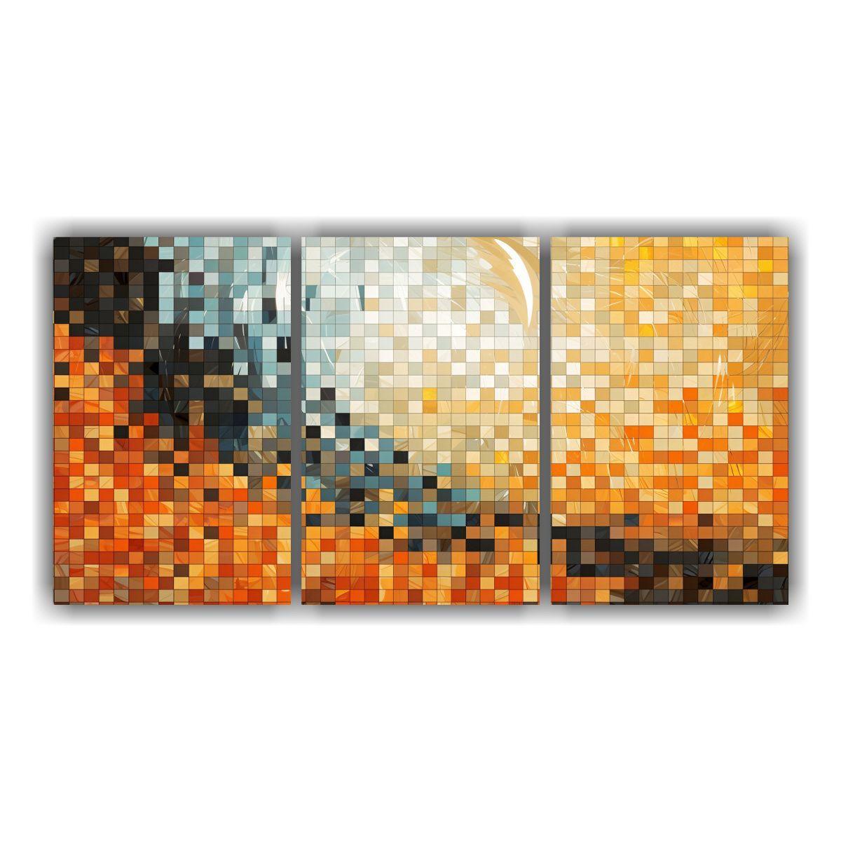Lienzo Combinación Estilo Mosaico Moderno Fondo 120x60 Cm-0
