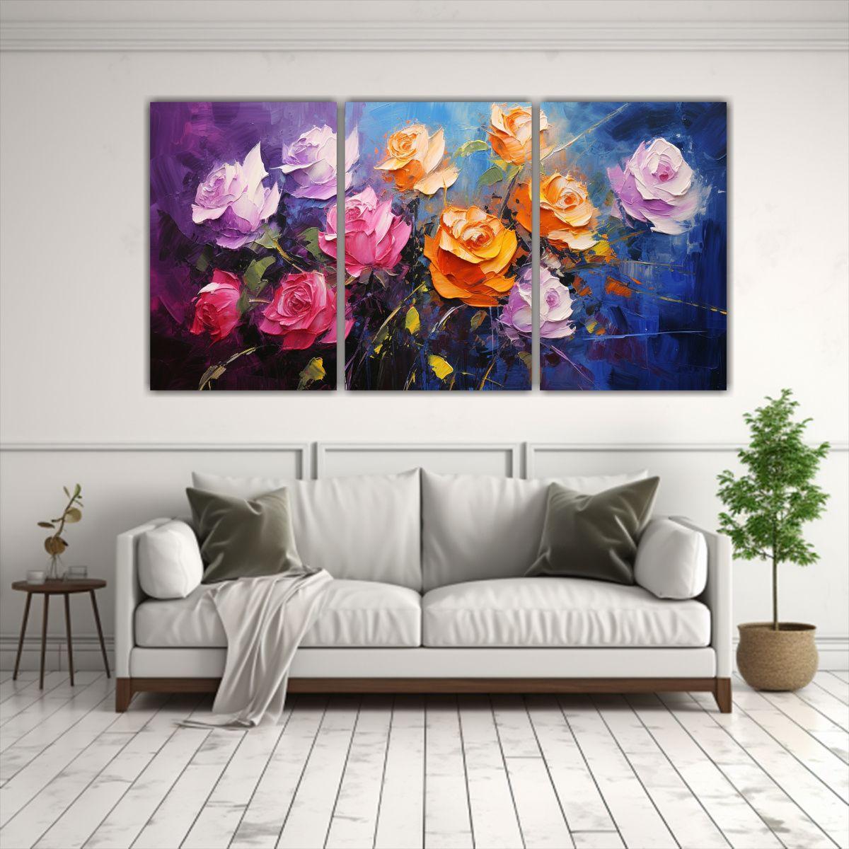 Conjunto 3 Lienzos Inspiración Simplicidad 90x45 Cm-2