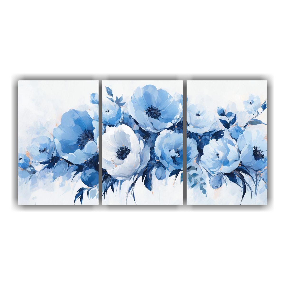 Pintura De Flores En Lienzo Estilo Decorativo, 180x90 Cm-0