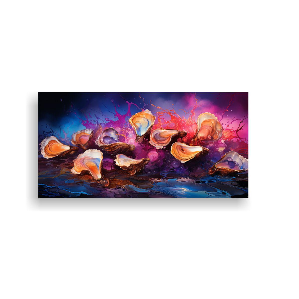 Pinturas De Arte Pop Neo En Colores Croma 140x70 Cm-0