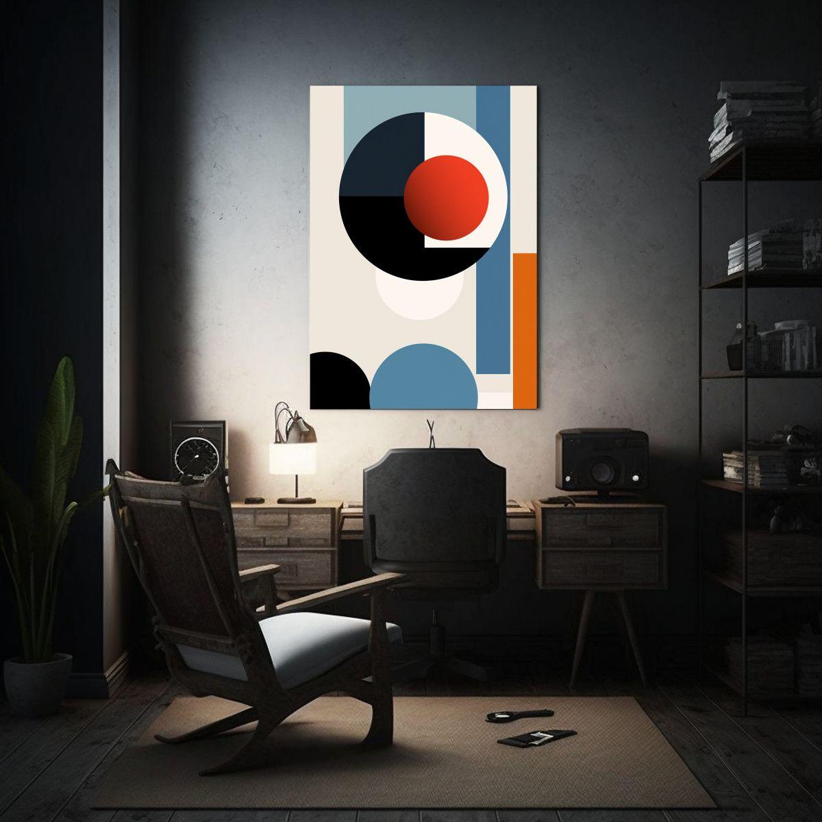 Cuadro Conceptual Surrealista De Estilo Bauhaus 80x120cm-2