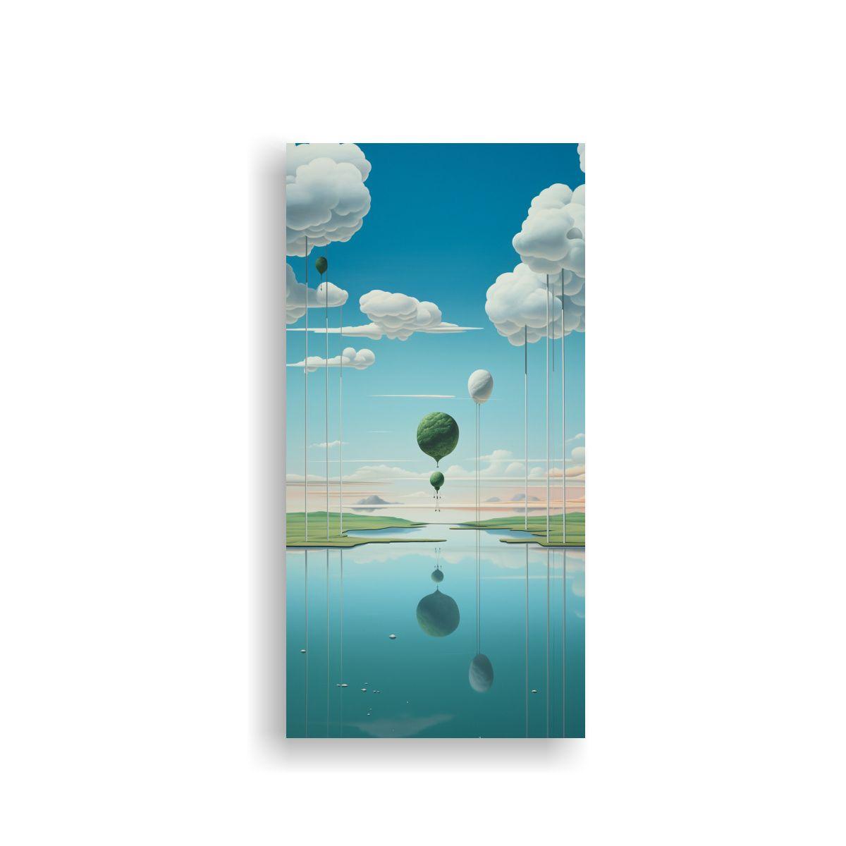 Paisaje Abstracto Surrealista Multicolor 30x60cm-0
