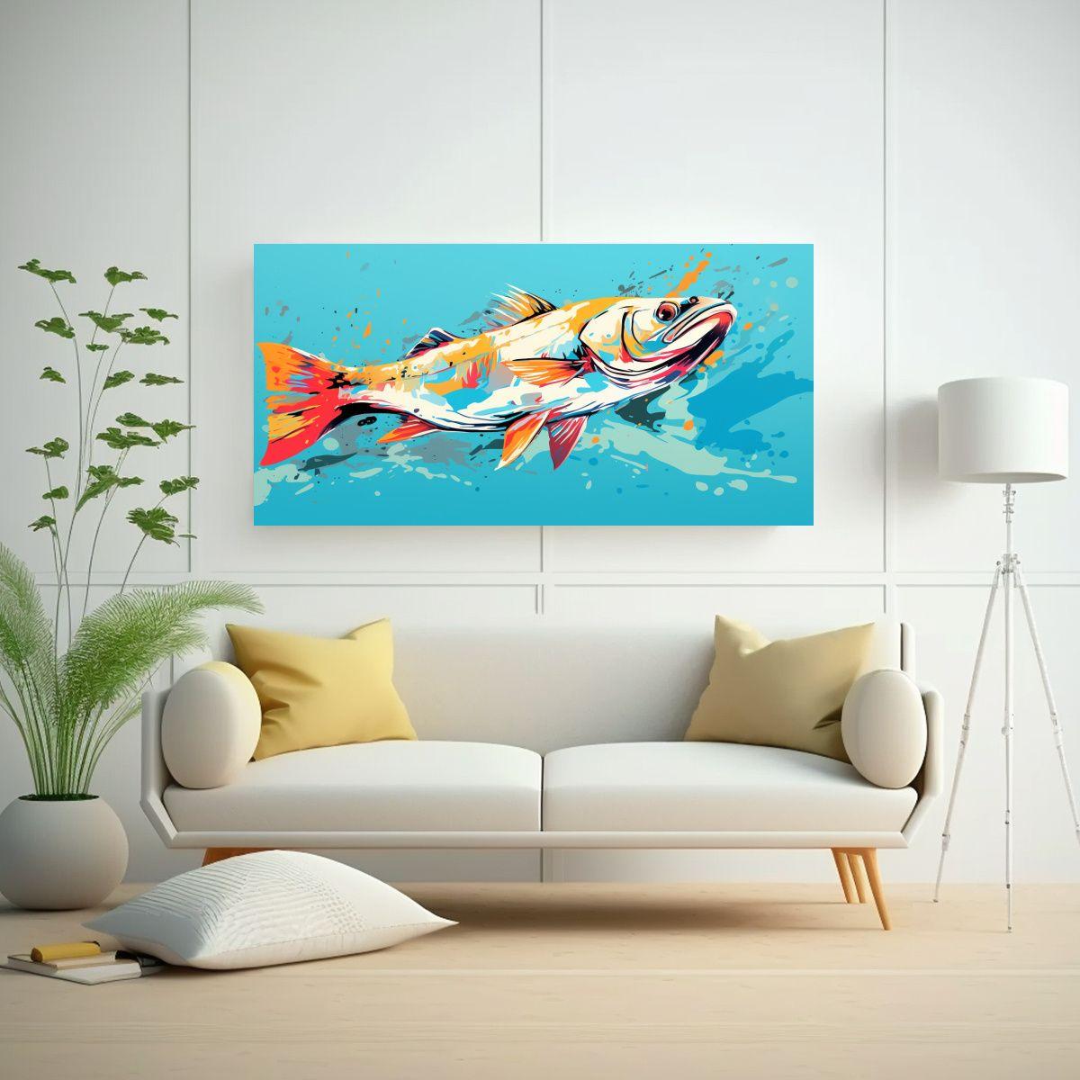 Lienzo Decorativo En Estilo Neo Pop Art 140x70cm-2