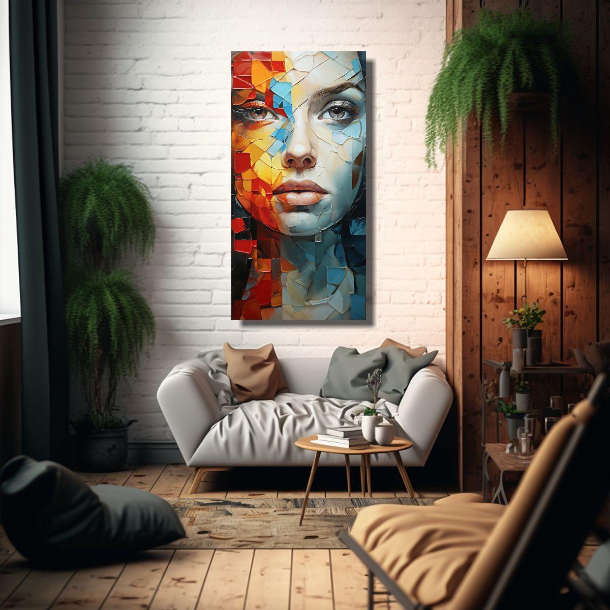 Cuadro De Decoración: Tela En Bastidor Finas 80x160cm-2