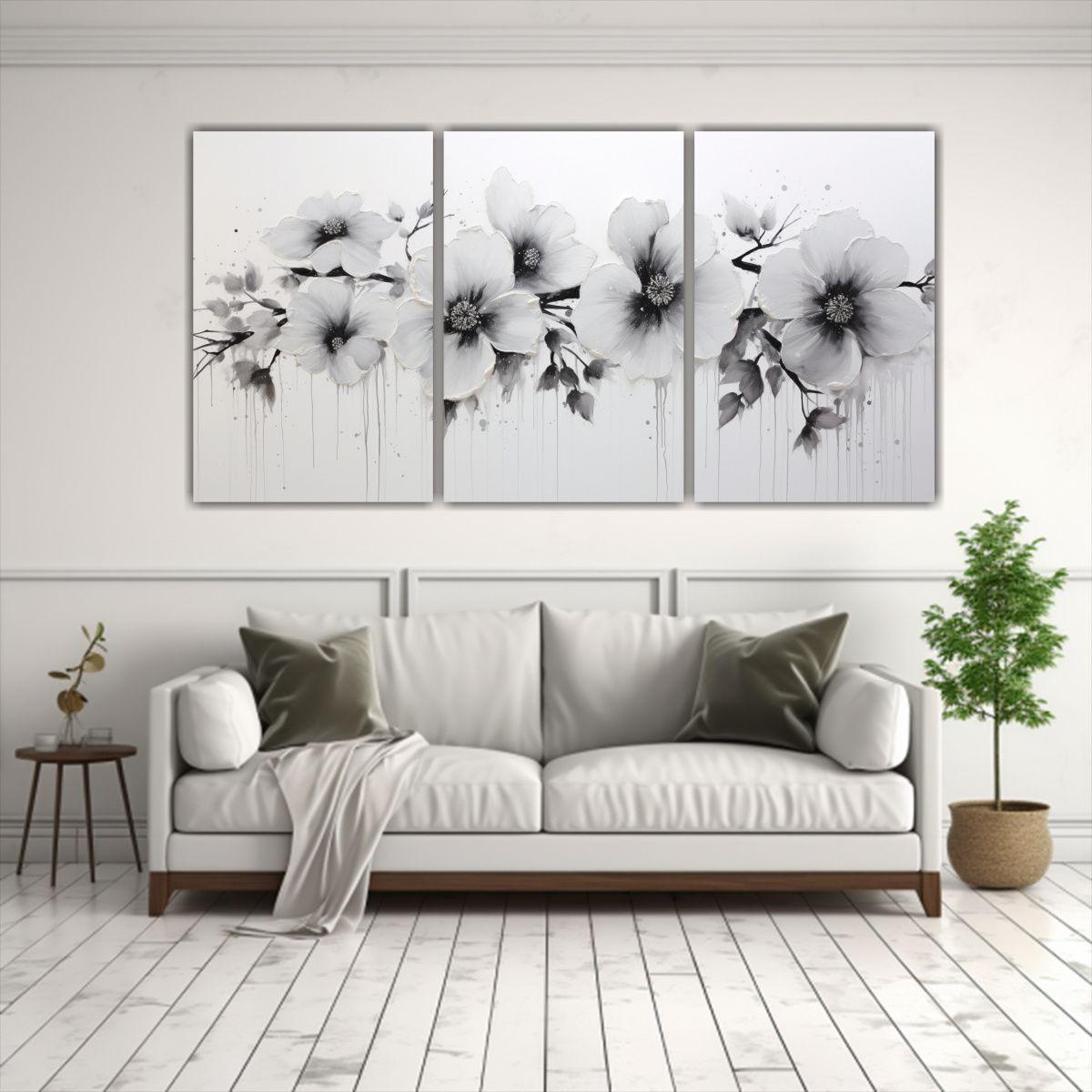 Pintura Abstracta Vida Intensa Para Decoración 180x90 Cm-2
