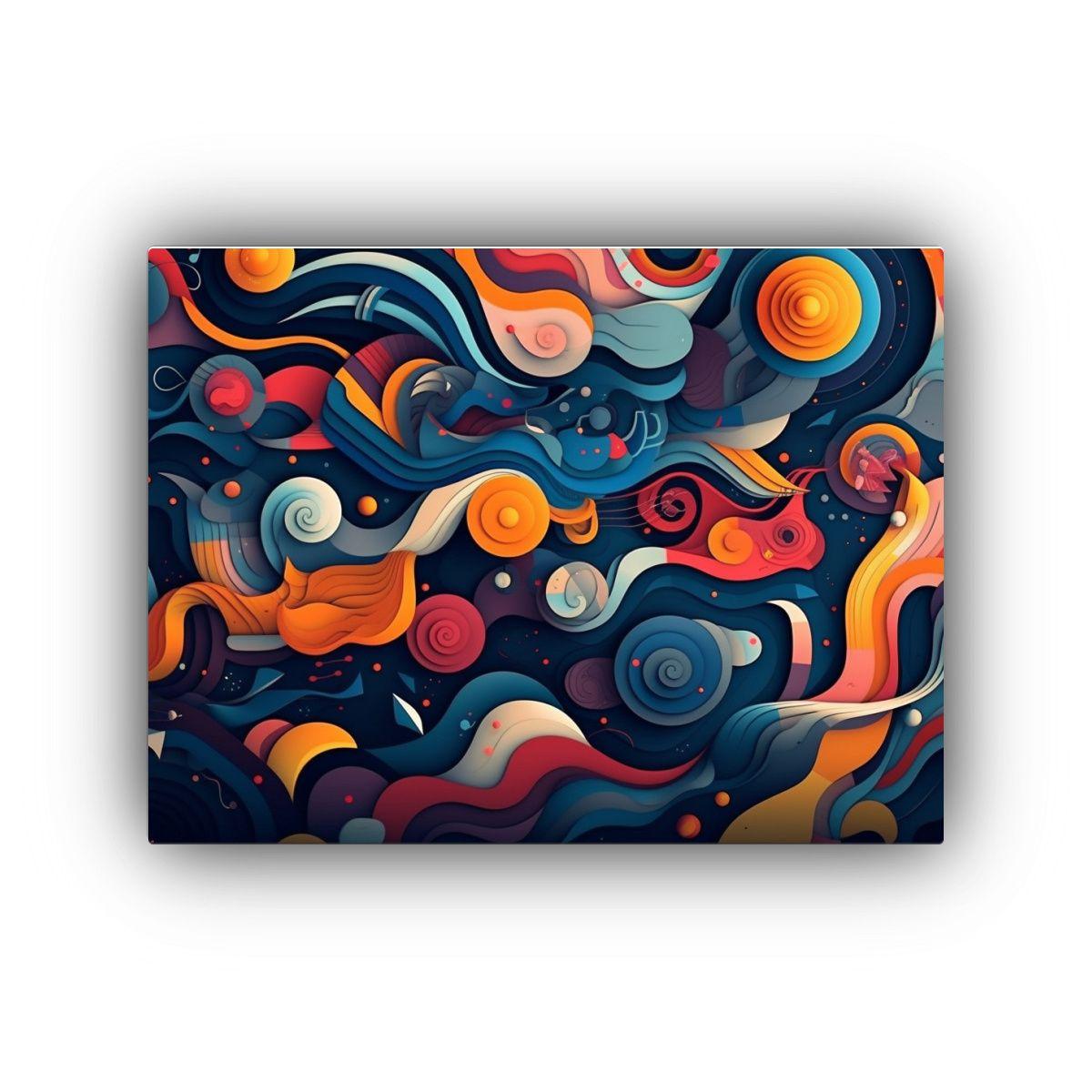 Cuadro Espectacular Con Escena Abstracta En Diferentes Dise 45x30cm-0