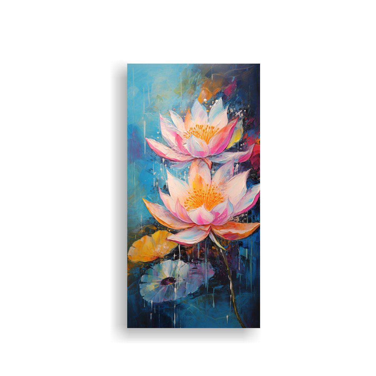 Cuadro De Imagen Con Expresividad En Vibrantes 50x100cm-0