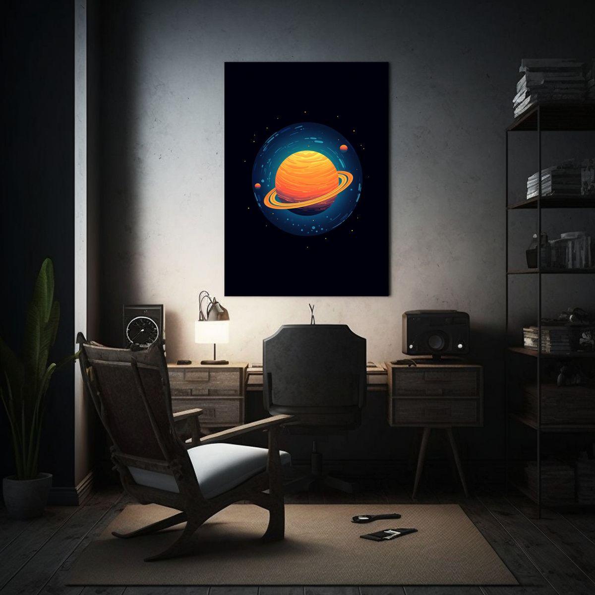 Cuadro De Colores Elegante Estilo Pixar 2D 40x50cm-2
