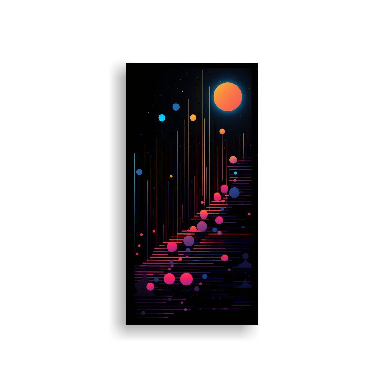 Pintura Decorativa Cuadro Expresión Impacto 80x160 Cm-0