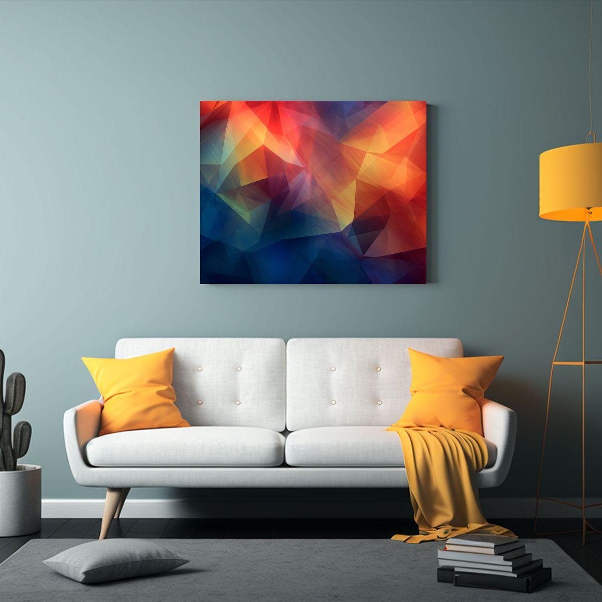 Cuadro Tela Canvas Abstracto Bastidor Madera 65x50cm-2