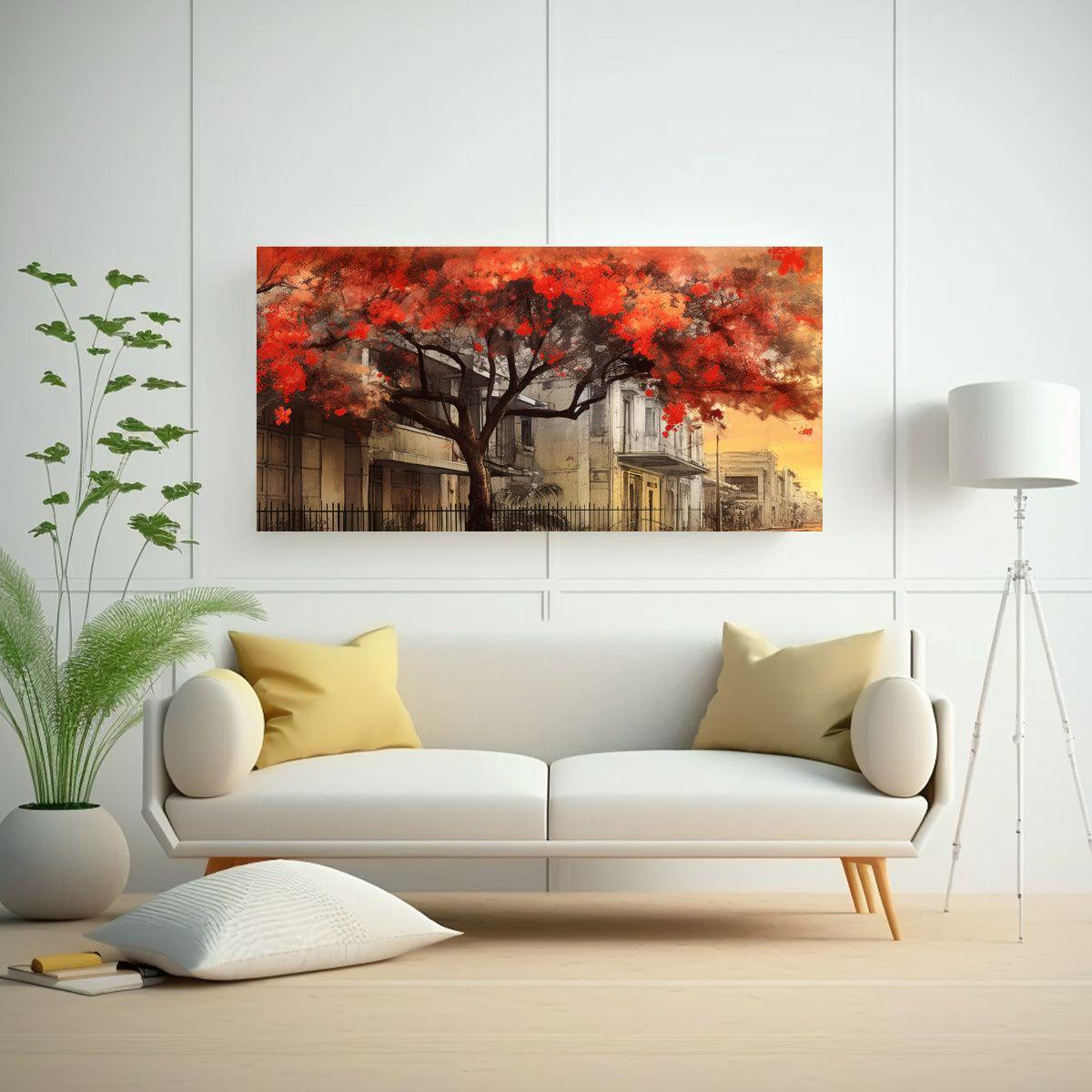 Cuadro Fotografía Street Art Xen árbol 60x30cm-2