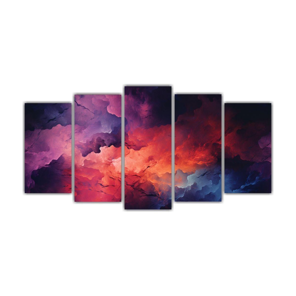 Cuadros Abstractos De Inspiración Simétrica 200x100 Cm-0