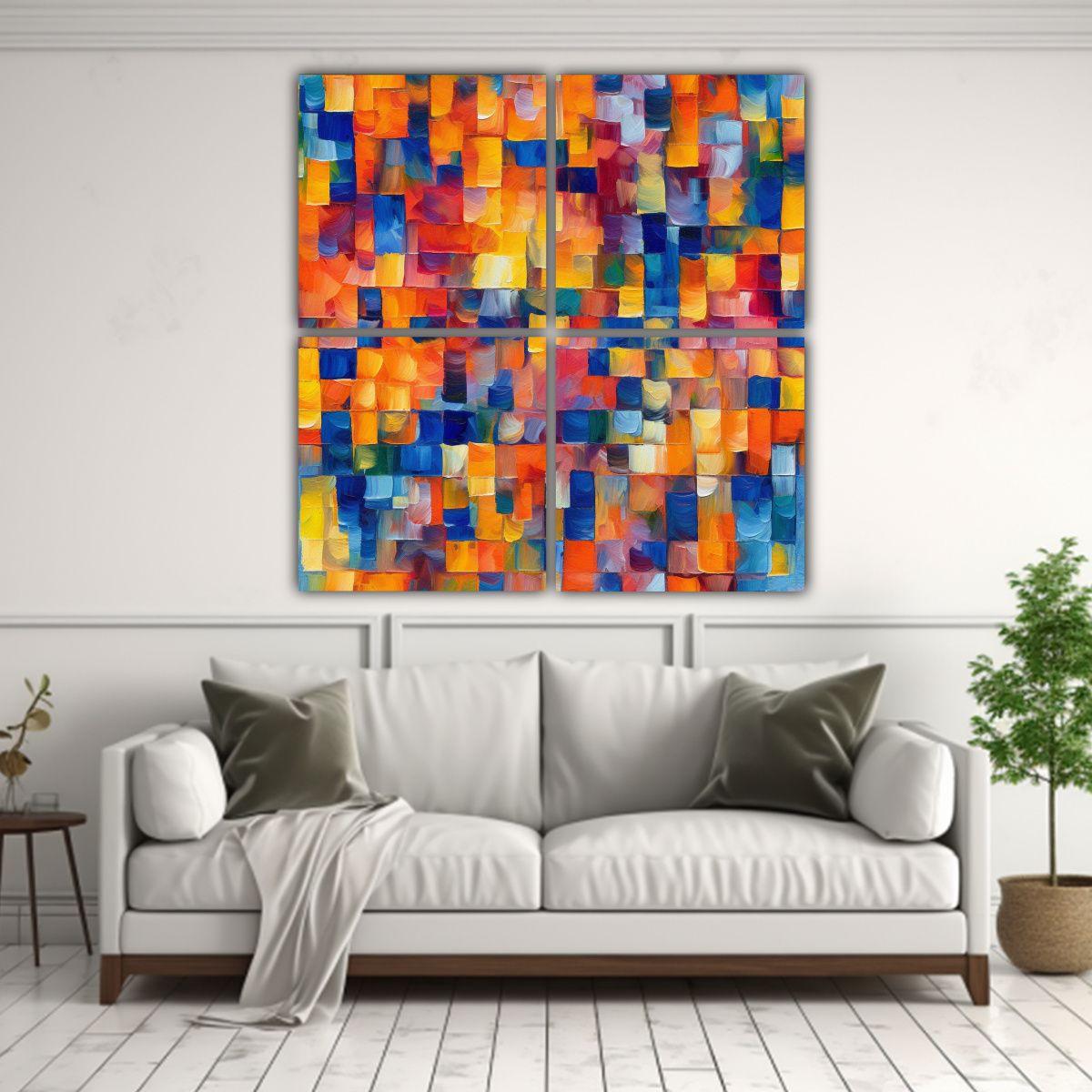 Cuadros Decorativos De Movimiento Clásico En 160x160 Cm-2