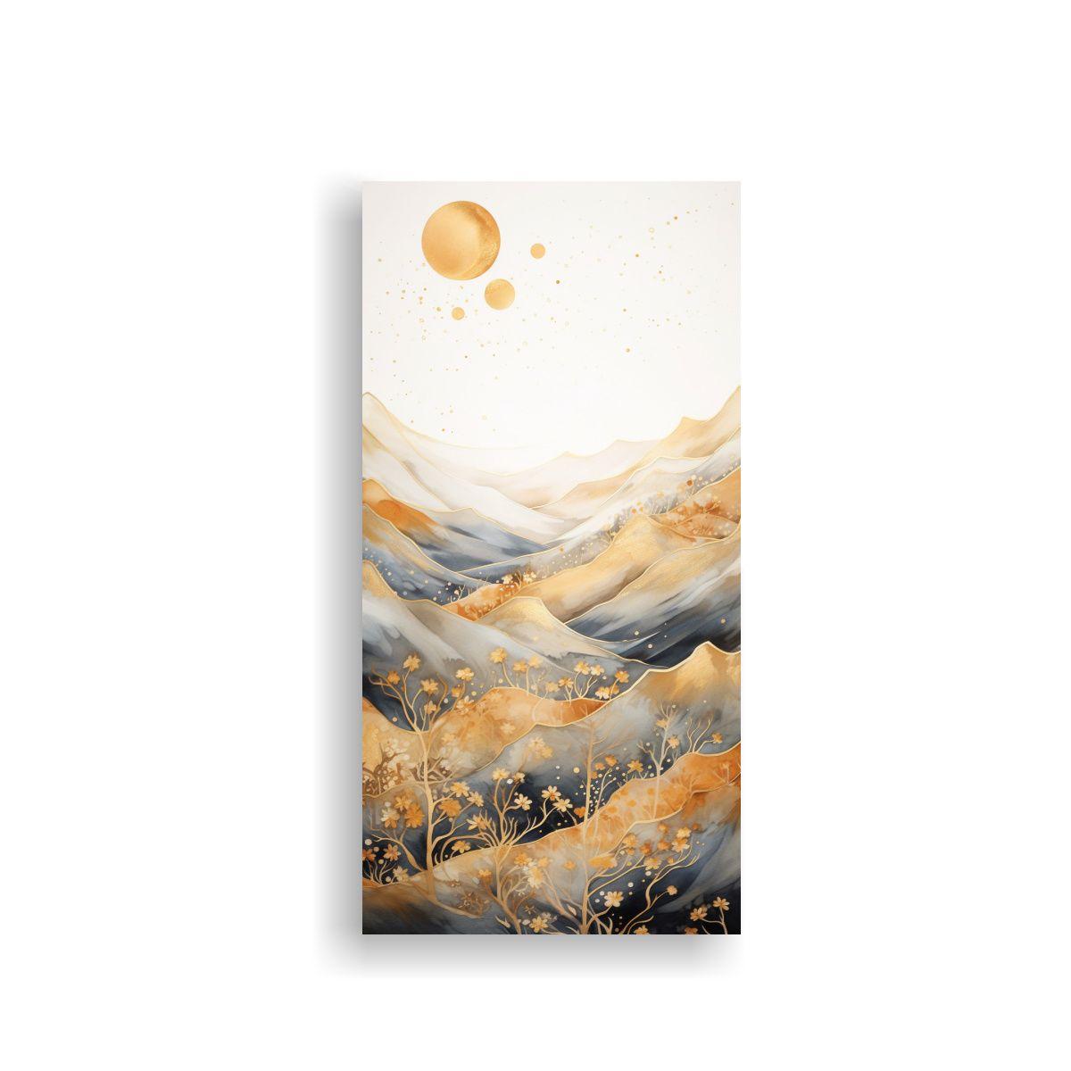 Cuadro Vanguardia Montaña Con Estilo Elegante 50x100cm-0