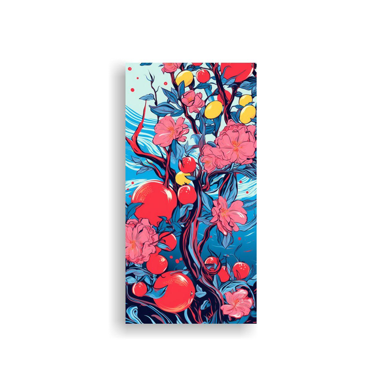 Cuadro Vintage Con Colores Vibrantes Inspirado 50x100 Cm-0