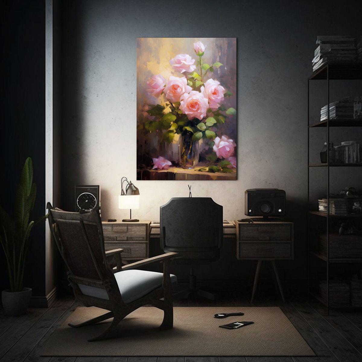Cuadro Moderno De Rosas Perfecto Para Decoración 20x30cm-2