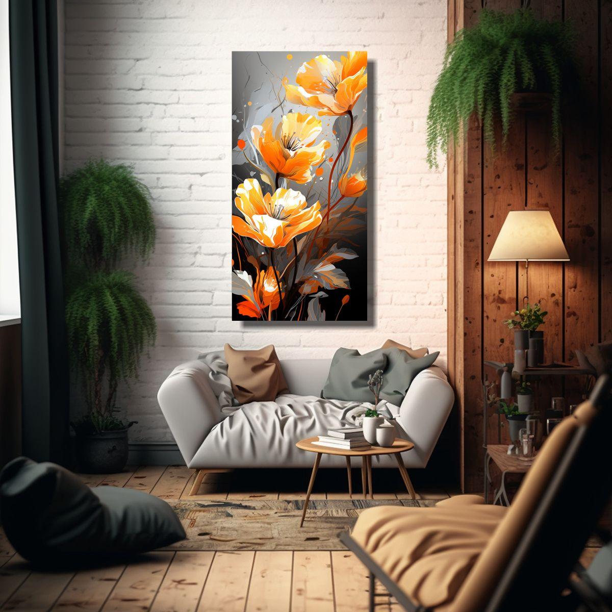 Cuadroes Fantasía En Estilo Medio Cepillo Neonoir 20x40cm-2