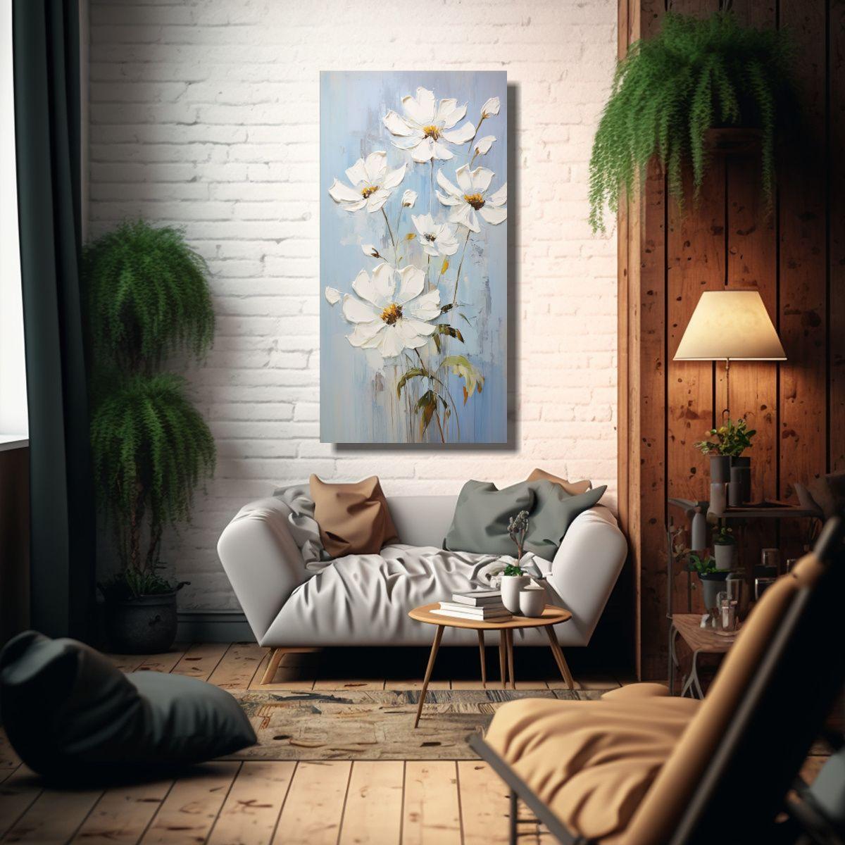 Lienzo De Tela Moderno Con Armonía De Colores, 20x40 Cm-2