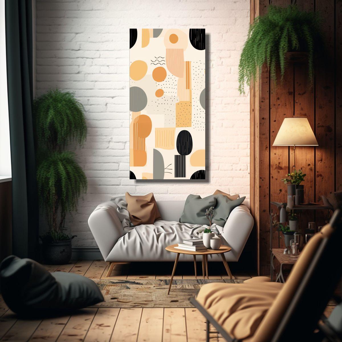 Pinturas Decorativas Inspiradoras Con Formas 60x120cm-2