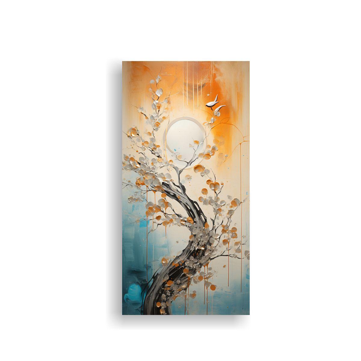 Lienzo De Tela Con Imagen Elegante En Tonos 40x80cm-0