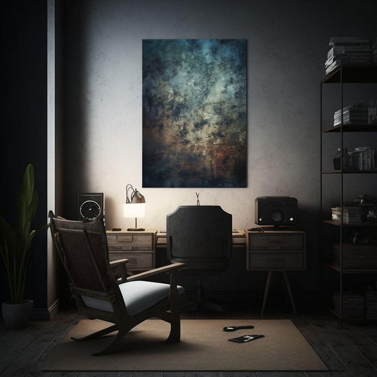 Pintura En Bastidor Abstracción Naturaleza 60x90cm-2