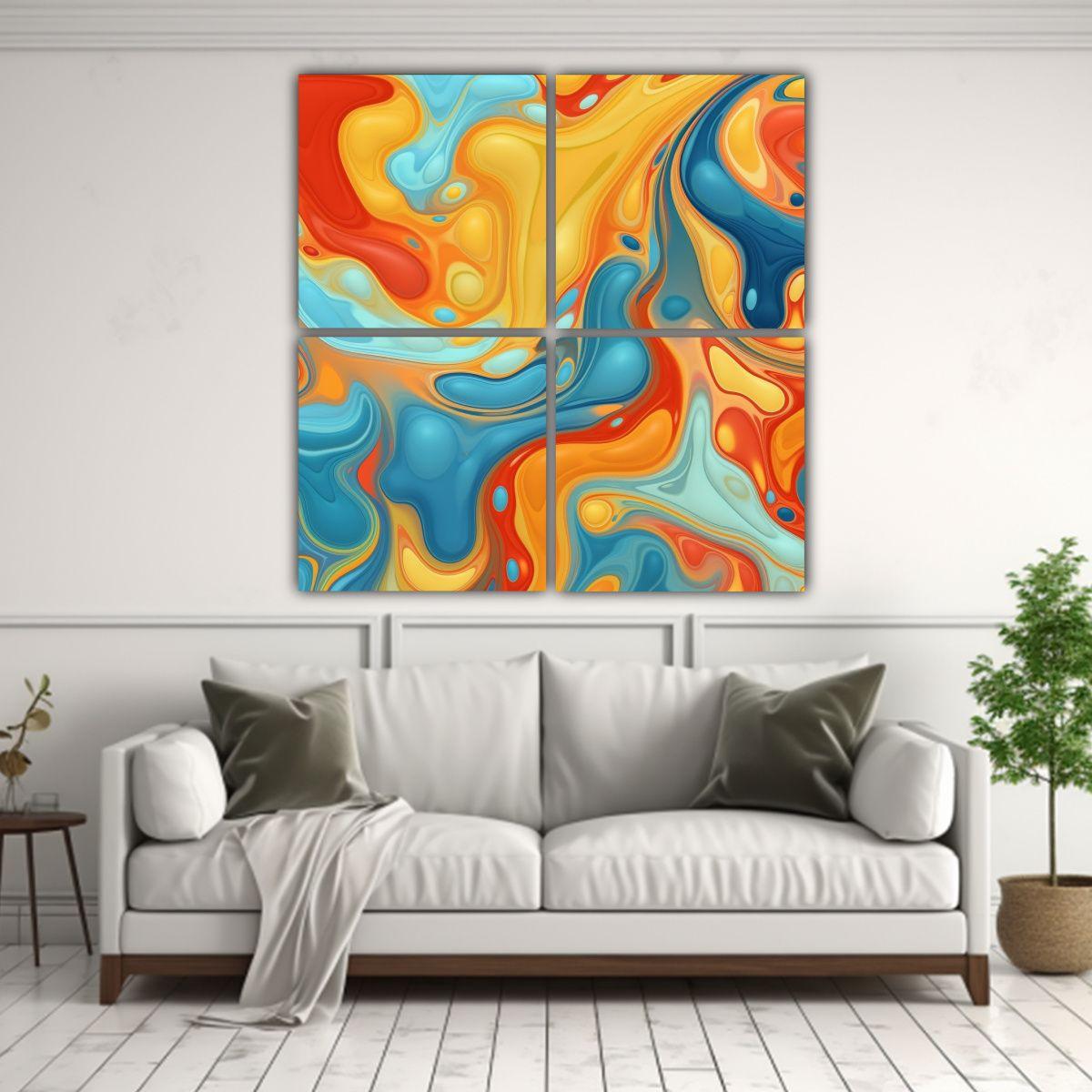 Pinturas Decorativas Con Concepto Street Art De 60x60 Cm-2