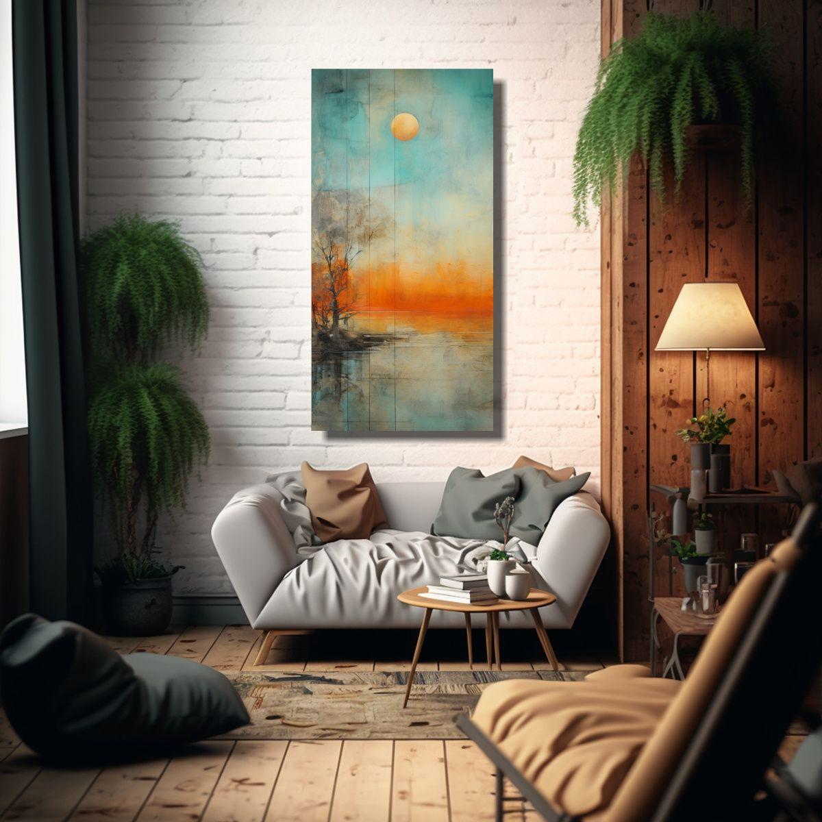Pintura Decorativa De Composición Culturar Con Ac 60x120cm-2